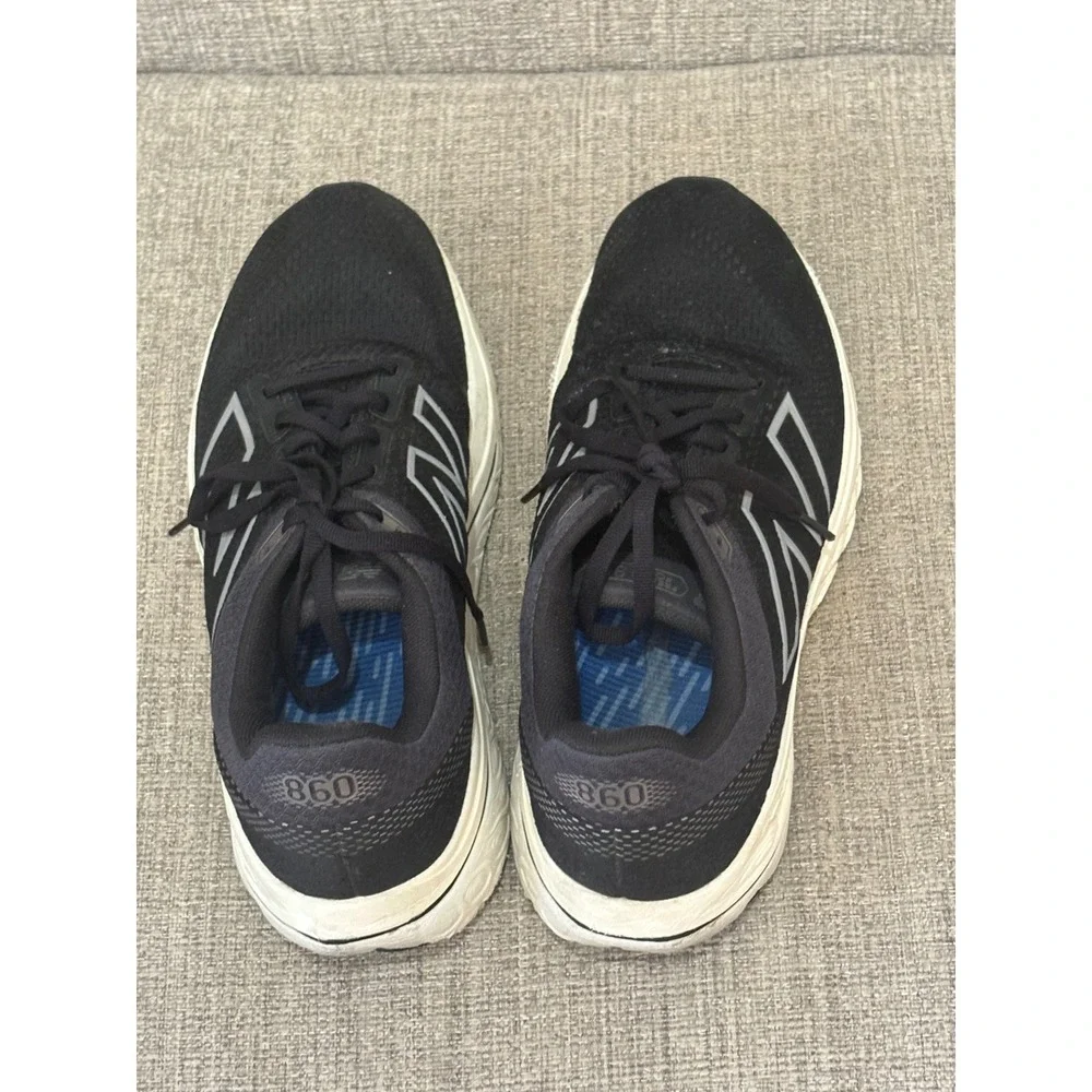 New Balance Fresh Foam X 860v13 Black White Running Shoes Women 9.5/Men 8